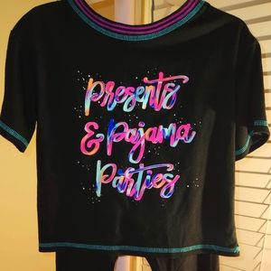 Presents & Pajama Parties t-shirt and legging combo